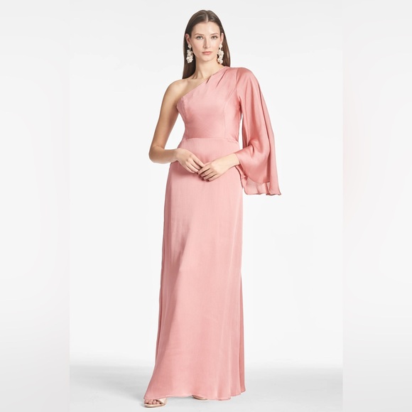 🤍Sachin + Babi Keely one shoulder gown - Picture 1 of 4